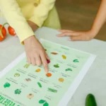 Reviewing a nutritional chart for low-carb vegetables.